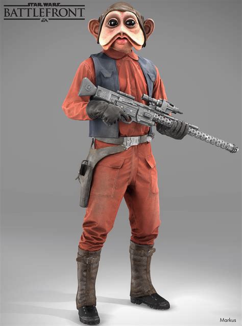 Star Wars Battlefront Nien Nunb By Markusrollo On Deviantart