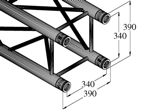 QUADLOCK TQ390 3000 4 Way Cross Beam Alutruss