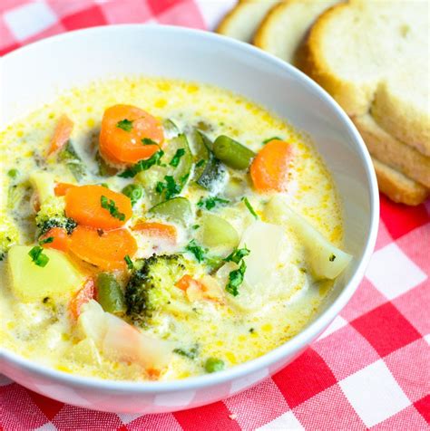 Creamy Vegetable Soup Creamy Vegetable Soups Recipes Vegetable Soup