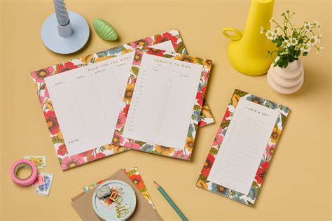 To Do List Notepad Jotter Garden Bloom Design By Lucy Says I Do