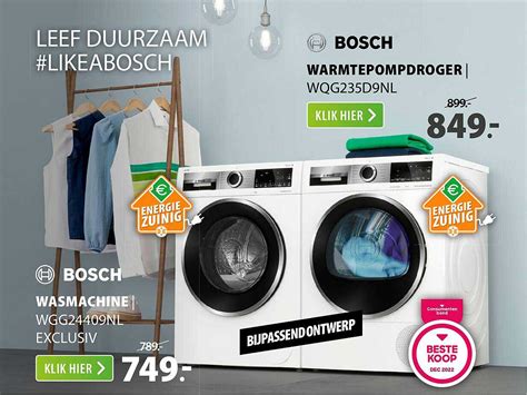 Bosch Wasmachine Wgg Nl Exclusiv Of Bosch Warmtepompdroger