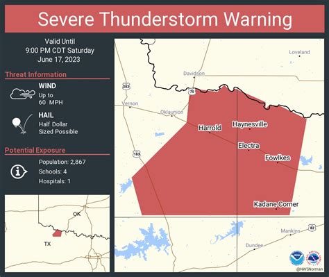 Nws Severe Tstorm On Twitter Severe Thunderstorm Warning Continues For Electra Tx Harrold Tx