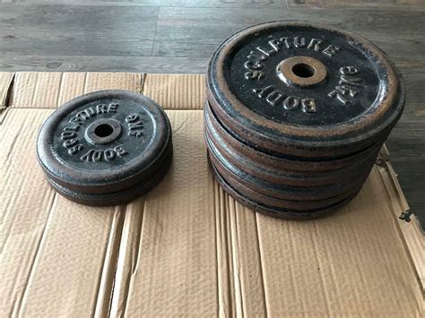 Body Sculpture Metal Weight Plates 55kg In Brampton Cambridgeshire