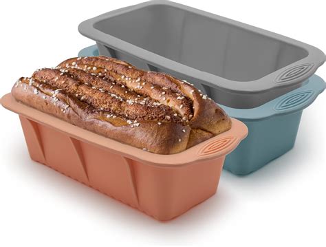 Amazon Gifbera Non Stick Silicone Bread Loaf Pan Set Of For