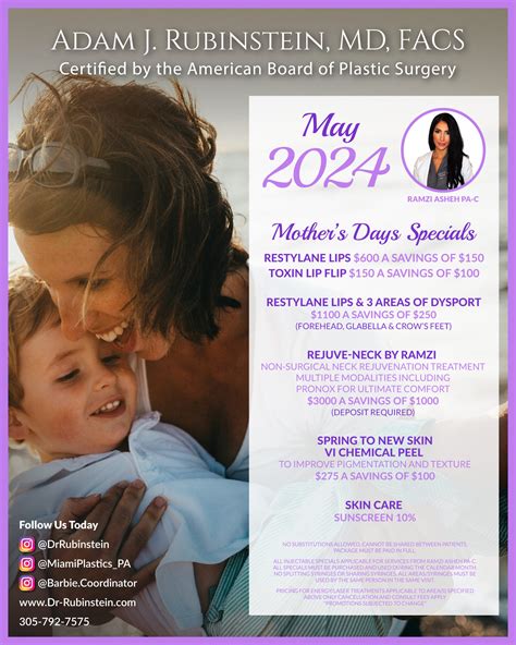 Plastic Surgery Specials | Adam J. Rubinstein, MD, FACS