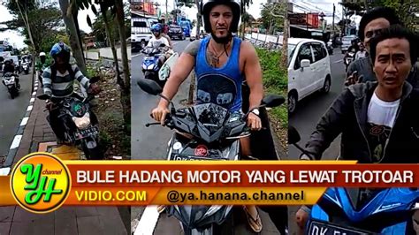 Viral Video Bule Nekad Hadang Motor Yang Lewat Trotoar Di Bali Reaksi