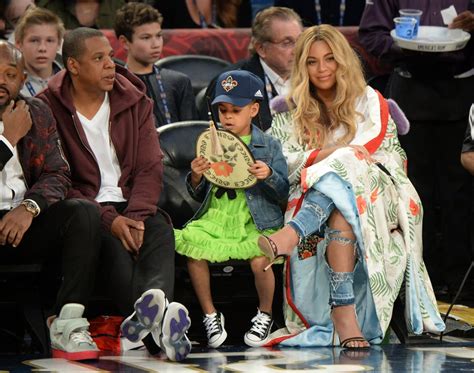 Beyonce With Jay Z And Blue Ivy At Nba All Star Game 2017 Popsugar