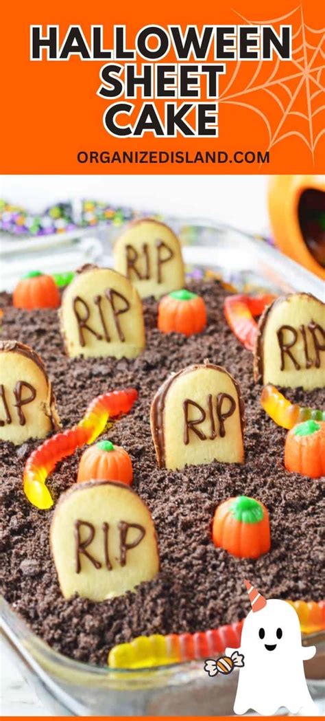 Halloween Sheet Cake Recipe - Organized Island