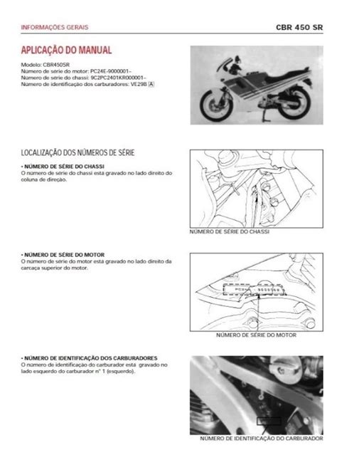 Manual De Serviço Honda CBR 450 SR 1989 Mecanicando