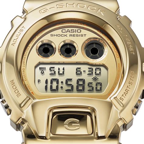 Casio G Shock GM 6900SG 9ER Gold Tone Clear Strap Watch W17328