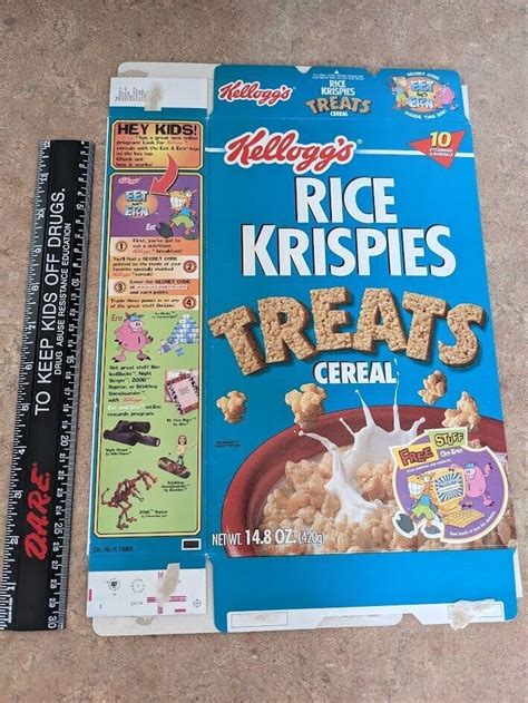 Kelloggs Rice Krispies Treats Cereal Box 2000 Eet And Ern 4639446229