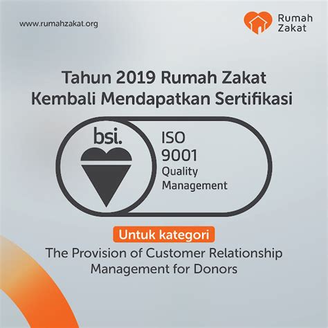 Jaga Kualitas Hubungan Donatur Rumah Zakat Kembali Raih Sertifikasi