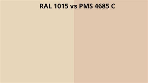 Ral 1015 Vs Pms 4685 C Ral Colour Chart Uk