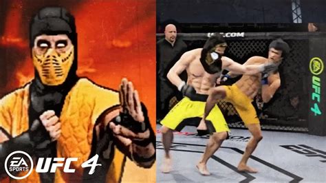 SCORPION VS BRUCE LEE UFC 4 INSANE KNOCKOUT YouTube