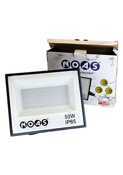 Noas 50 Watt LED Projektör 50W LED Projektör Slim Kasa Beyaz Fiyatı