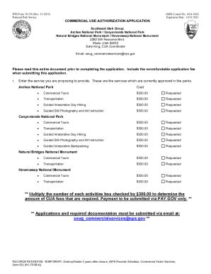 Fillable Online Nps Form Seug Cua Application With Instructions