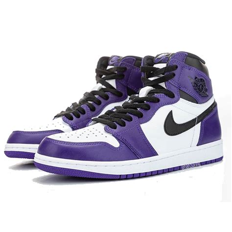 Nike Jordan 1 Retro High Court Purple White Krep Kingz