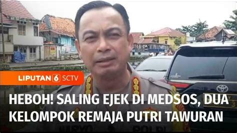 Video Saling Ejek Di Media Sosial Dua Kelompok Remaja Putri Di