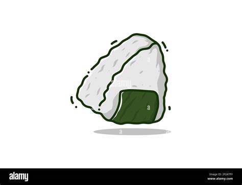 Simple Illustration Of Japan Food Onigiri Design Stock Vector Image