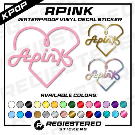 KPOP Apink Logo Vinyl Decal Sticker Waterproof Lazada PH