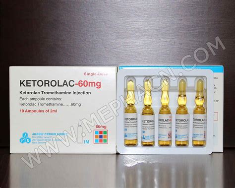 Ketorolac Tromethamine Injection 60mg2ml Hebei Mepha Co Ltd