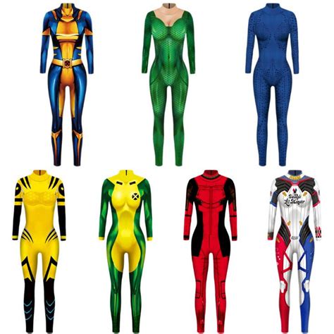 X Men Raven Darkholme Mystique Cosplay Costume 3d Print Cheap Xmen Superhero Halloween Zentai