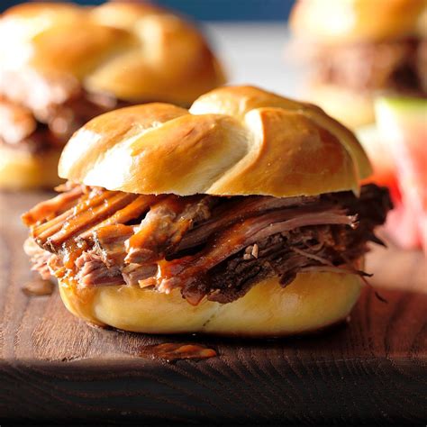 Pulled Brisket Sandwiches Recipe Taste Of Home