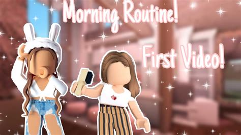 Our Morning Routine Bloxburg Roblox Roleplay Our First Video For