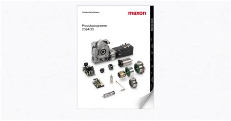 Maxon Produktprogramm 202425