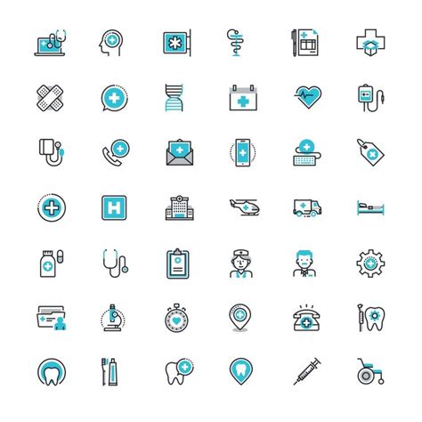 Healthcare And Medicine Icon Set Free Psd Psdfreebies Medical