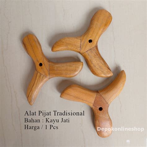 Jual Alat Pijat Segitiga Kayu Jati Totok Telapak Kaki Tangan Refleksi