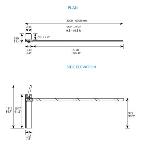 TUS-VLM Manual Boom Gate Vehicle Barrier - TURNSTILES.us