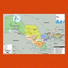 Physical map of Uzbekistan | Maps of Uzbekistan | Maps of Asia | GIF ...