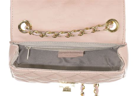 Borsa A Spalla Da Donna In Vera Pelle CHARLOTTE MINI Colore ROSA