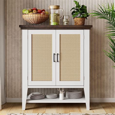 Amazon Idealhouse Buffet Cabinet Rattan Storage Cabinet With