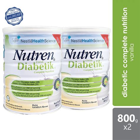 Nestle Nutren Diabetik Complete Vanilla 800g X 2 Shopee Singapore