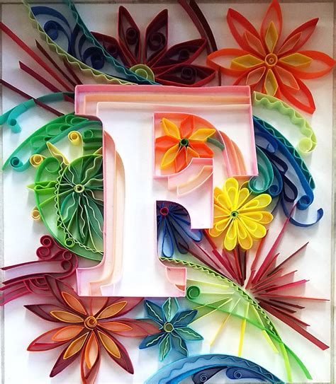 Quilled F Quilling Patterns Quilling Designs Quilling Letters