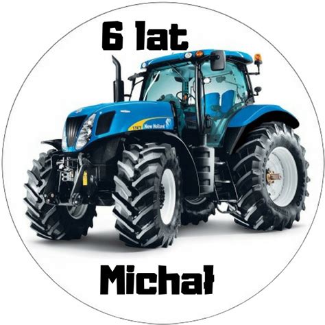 Opłatek na tort Traktor dla chłopca GRATIS NAPIS 8570432053