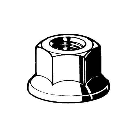 Shop Qualfast M Flanged Hex Nut A Hex Nuts Zoro Uk