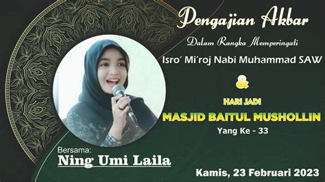 LIVE PENGAJIAN UMUM BERSAMA NING UMI LAILA DI MASJID BAITUL