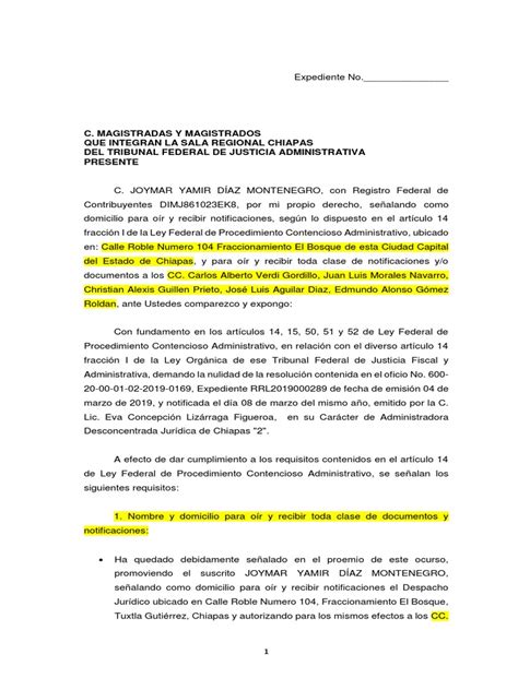 Juicio De Nulidad Debido Al Proceso Caso De Ley