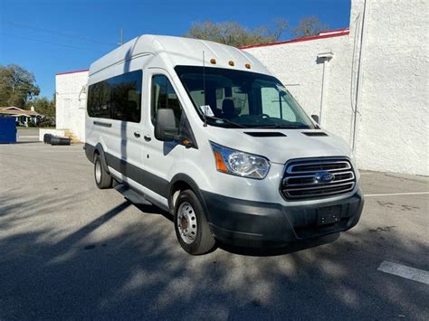 Used 2018 Ford Transit Passenger 350 Hd Xlt Extended High Roof Lwb Drw Rwd With Sliding