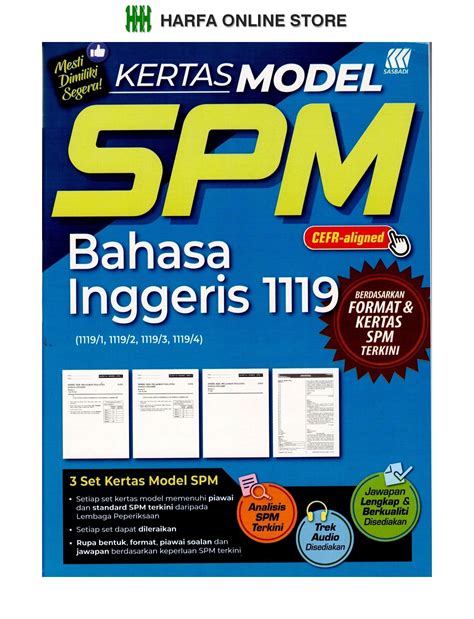 Buku Latihan Kertas Model Spm Bahasa Inggeris Cefr Aligned