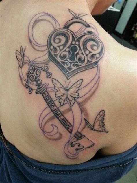 50 Inspiring Lock And Key Tattoos Art And Design Key Tattoos Key