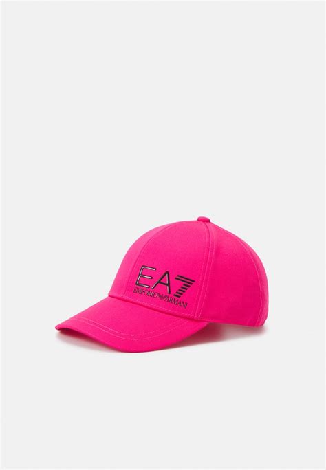 Ea7 Emporio Armani Train Core Logo Unisex Cap Pink Yarrowblack