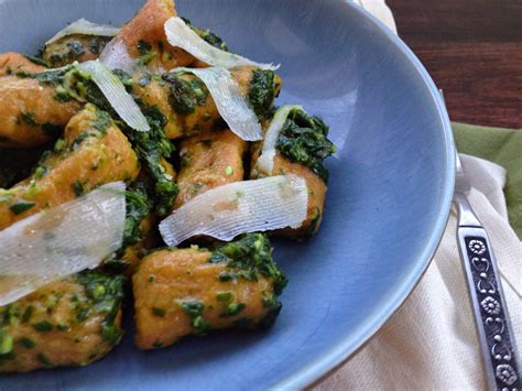 Sweet Potato Gnocchi With Basil Pesto