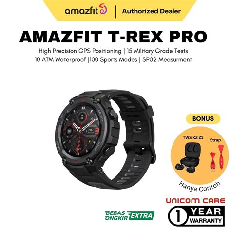 Jual Amazfit T Rex Pro Smartwatch Gps Atm Jam Tangan Sports