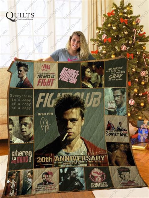 Fight Club 20th Anniversary Collection Quilt Blanket Teeruto