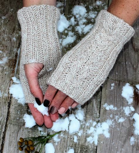 Merino Wool Hand Warmers Soft And Warm Fingerless Gloves Etsy Wool Hand Warmers Knitted