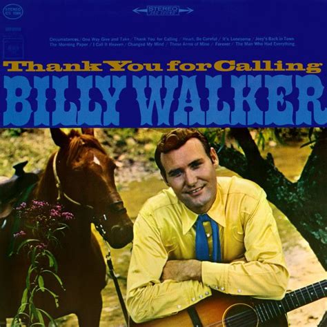 Thank You For Calling Álbum De Billy Walker Letrascom